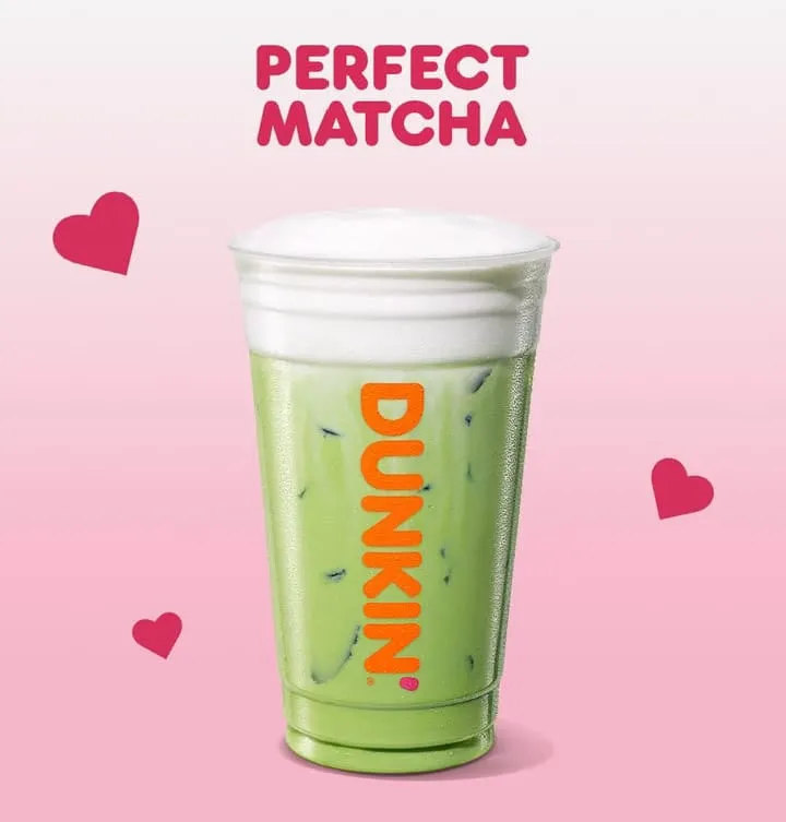Dunkin’ Valentine’s Menu 2026: All 7 Drinks & Donuts Available Today 8 The Perfect Matcha