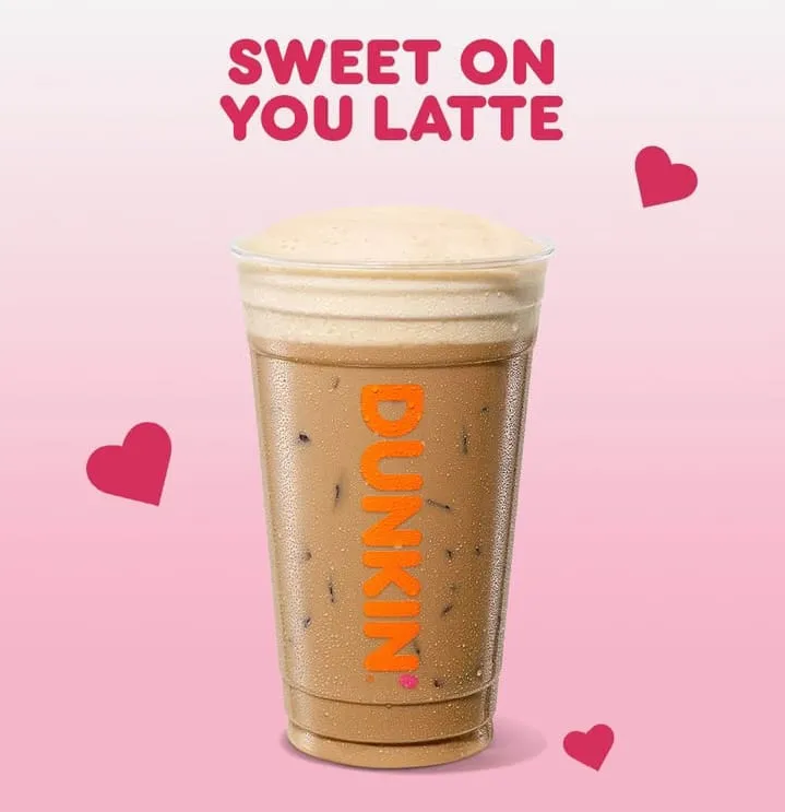 Dunkin’ Valentine’s Menu 2026: All 7 Drinks & Donuts Available Today 7 Sweet On You Cloud Latte