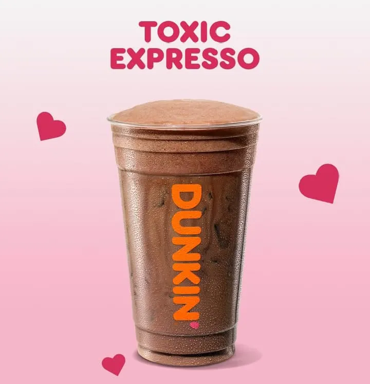 Dunkin’ Valentine’s Menu 2026: All 7 Drinks & Donuts Available Today 6 Toxic ExPresso Cloud Latte